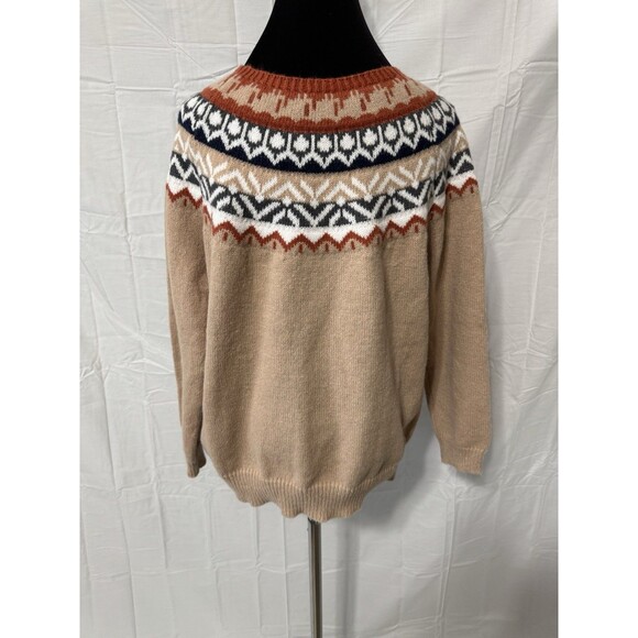 Unbranded Unisex Tan Sweater Long Sleeve Size Large - Picture 2 of 3